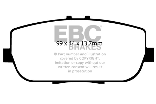 EBC Yellowstuff Brake Pads (REAR) - ABARTH/Fiat 124 Spider (2016+)