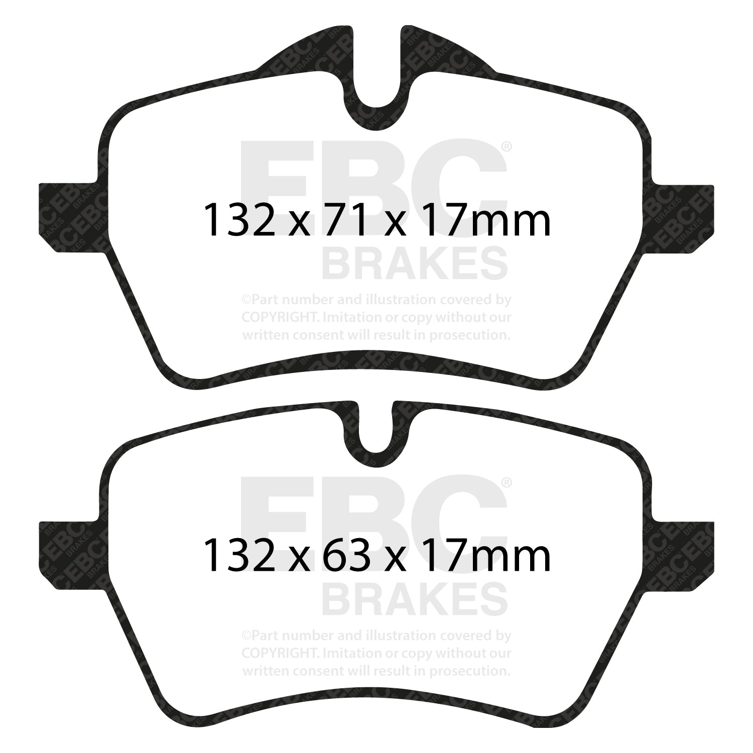 EBC Ultimax2 Brake Pads (FRONT) - Mini John Cooper Works R53