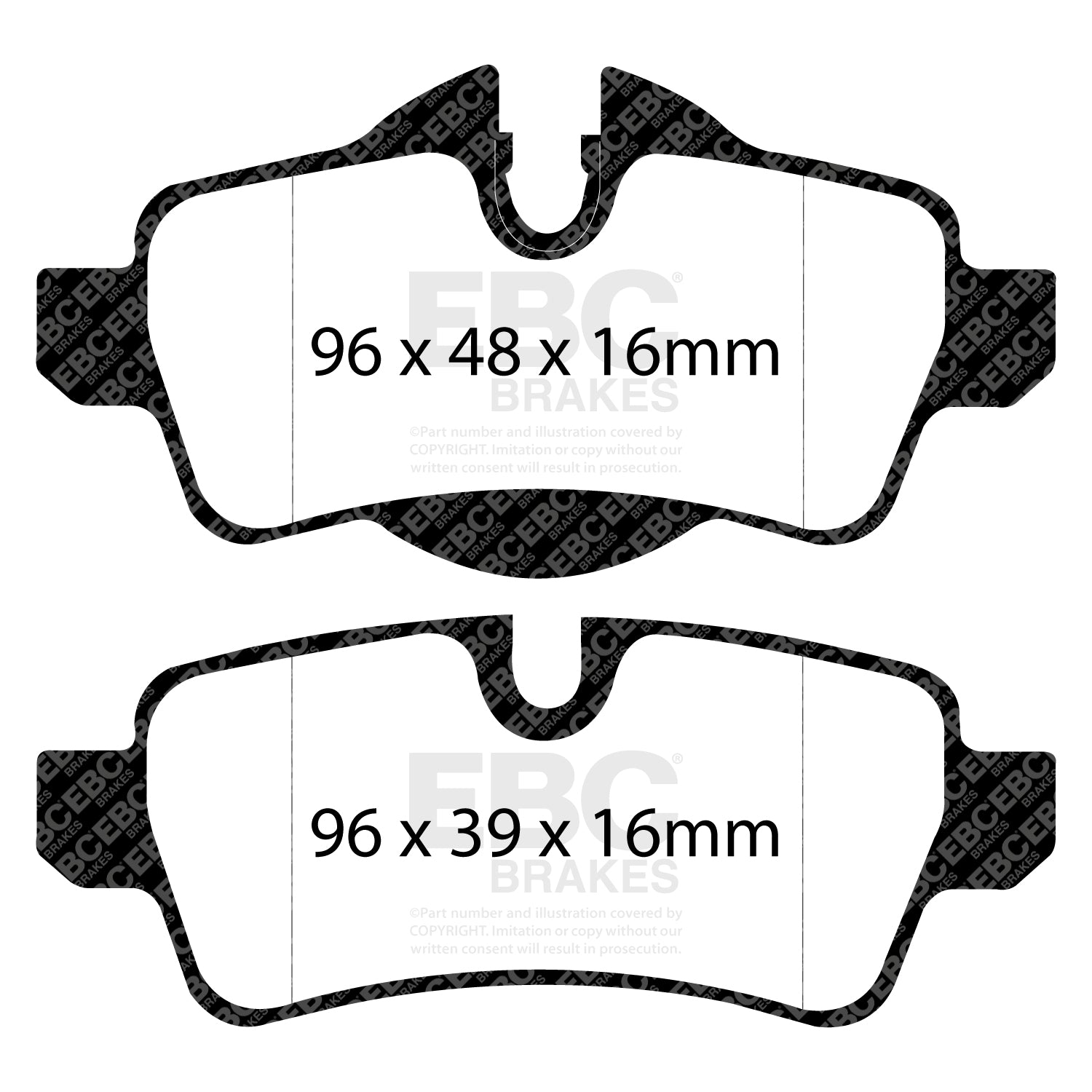 EBC Ultimax2 Brake Pads (REAR) - Mini Cooper S R56