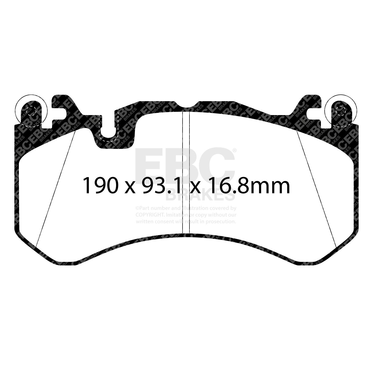 EBC Yellowstuff Brake Pads (FRONT) - Mercedes C63 AMG C204/W204