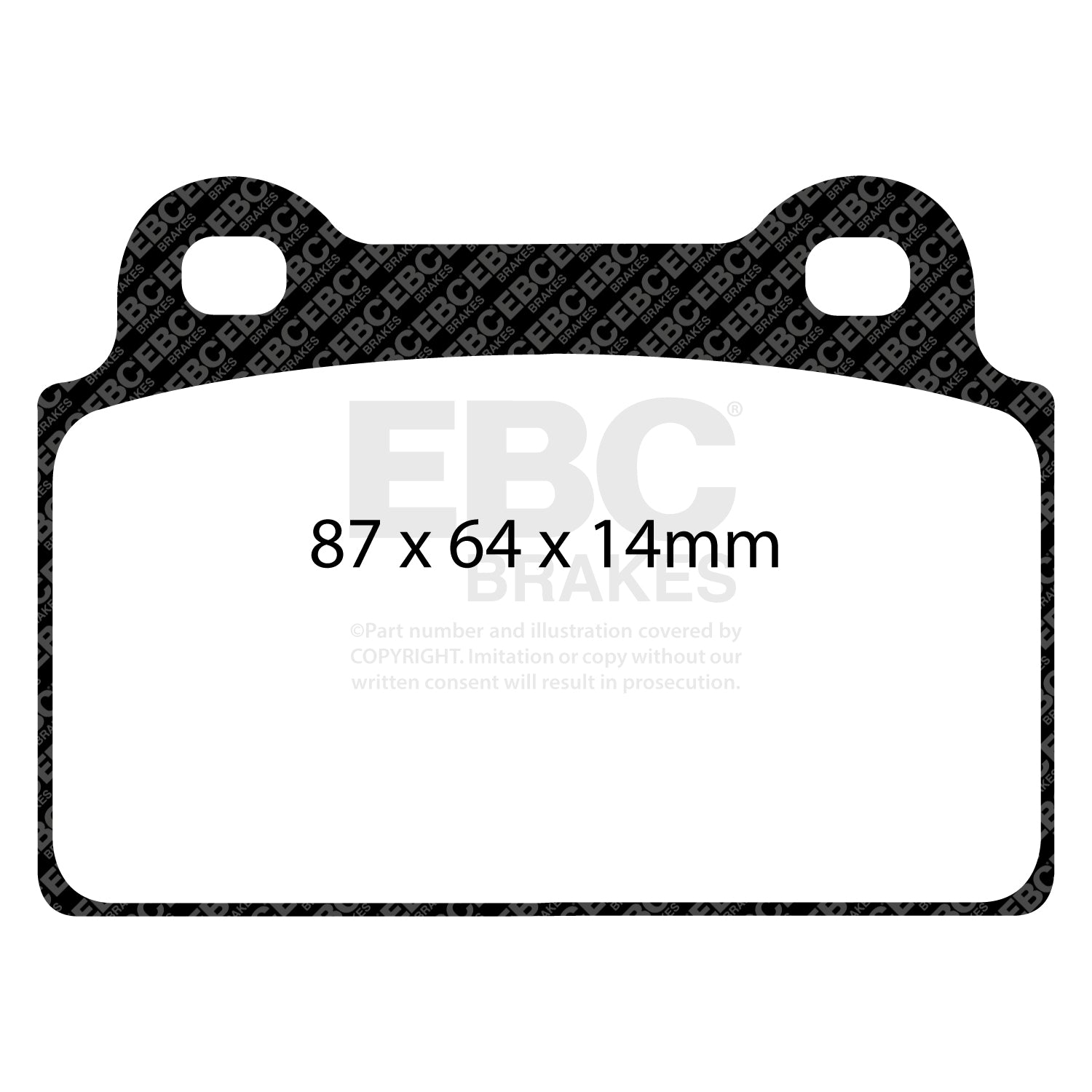 EBC Yellowstuff Brake Pads (REAR) - Mitsubishi Lancer Evolution 10