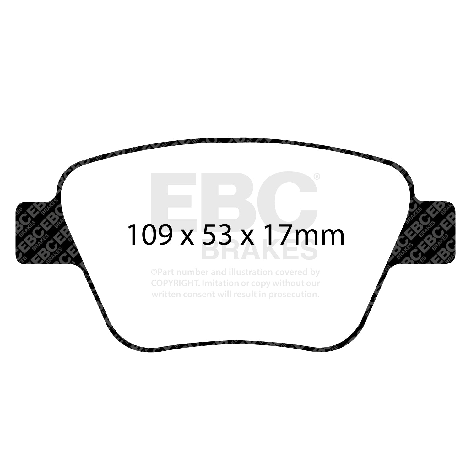 EBC RP-1 Racing Brake Pads (REAR) - Volkswagen Golf GTI MK6