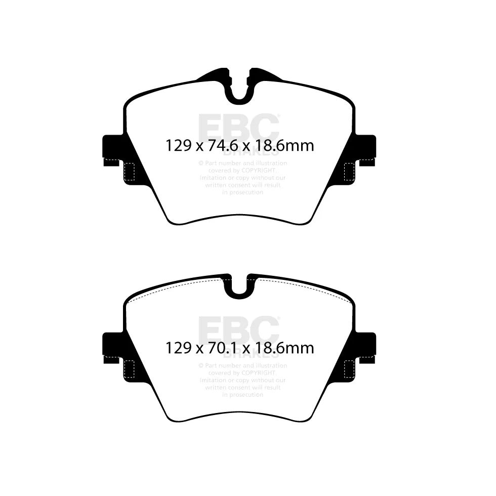 EBC Greenstuff Brake Pads (FRONT) - Mini Cooper S F56