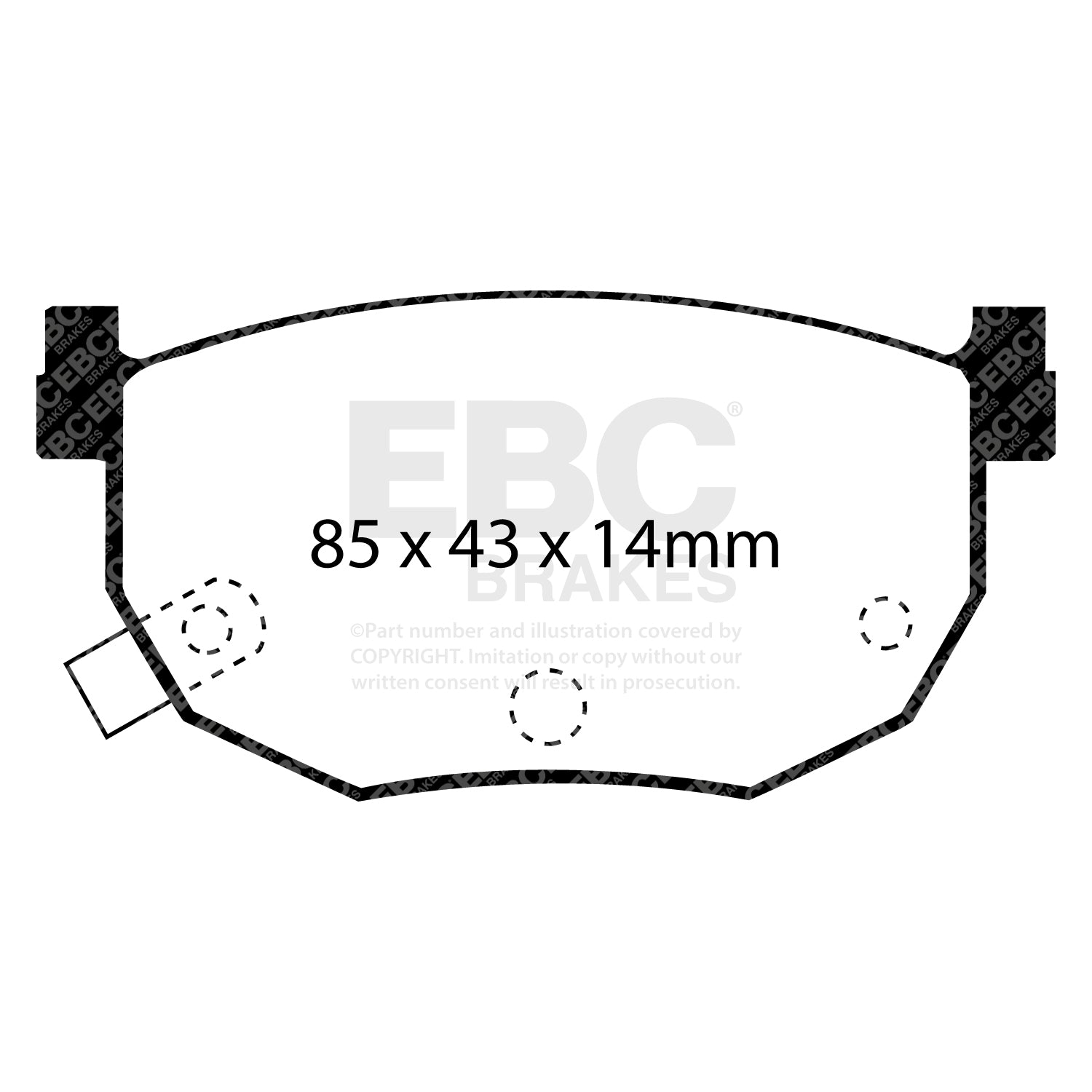 EBC Yellowstuff Brake Pads (REAR) - Nissan Silvia S14