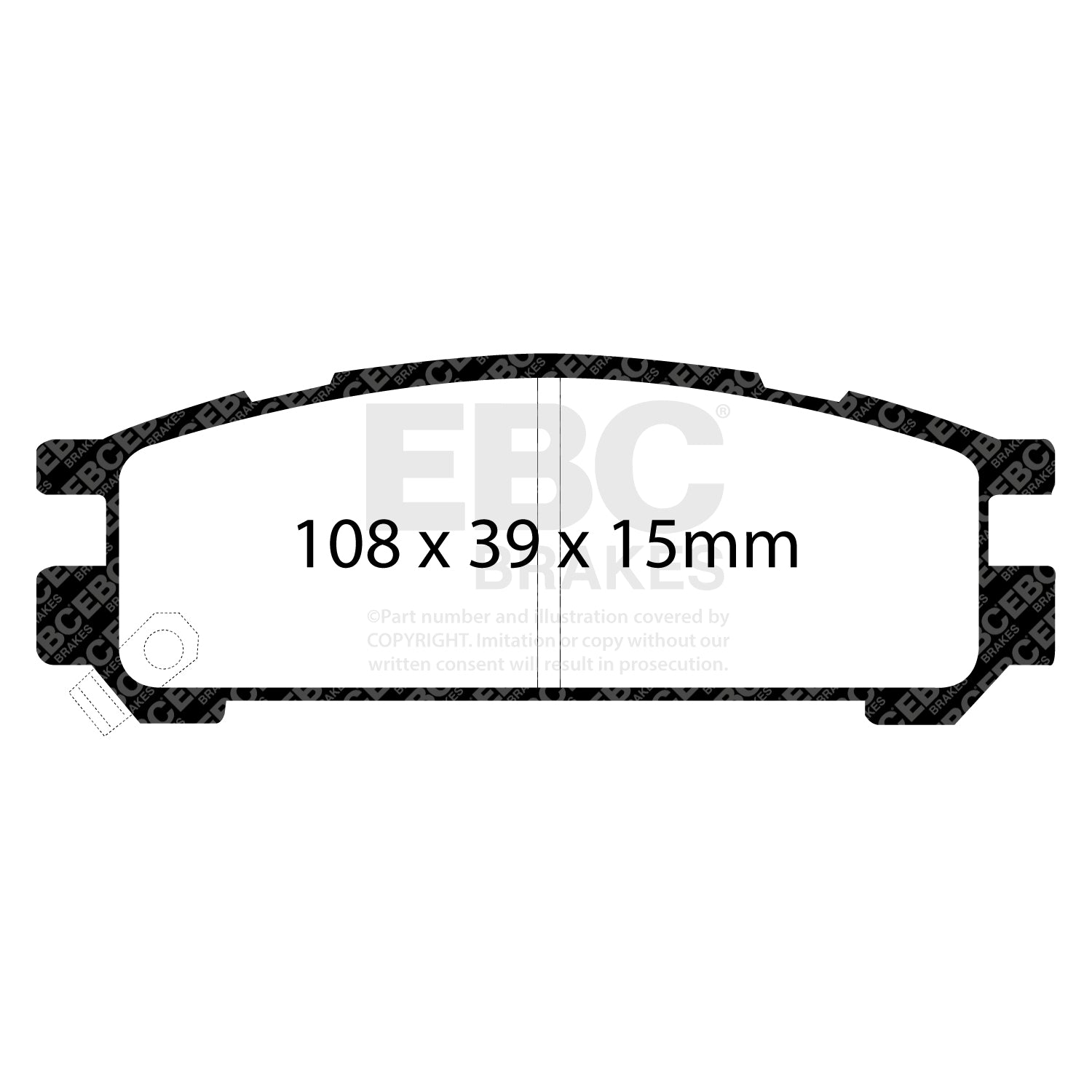 EBC RP-1 Racing Brake Pads (REAR) - Subaru Impreza WRX STI GC