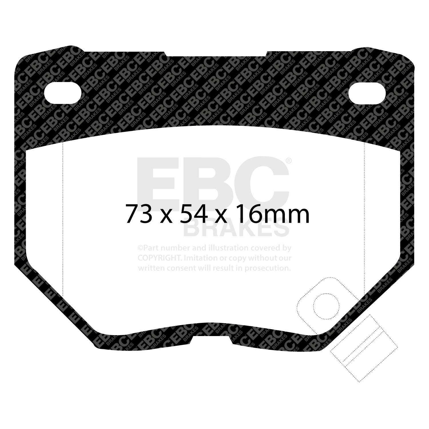EBC Redstuff Brake Pads (REAR) - Nissan Skyline GTR R32