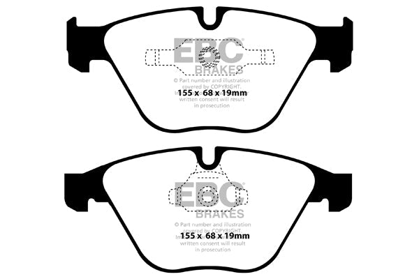 EBC Bluestuff Brake Pads (FRONT) - BMW Z4 SDrive35i/SDrive35is E89