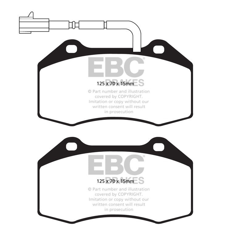 EBC Greenstuff Brake Pads (FRONT) - Abarth 500/595/695 312