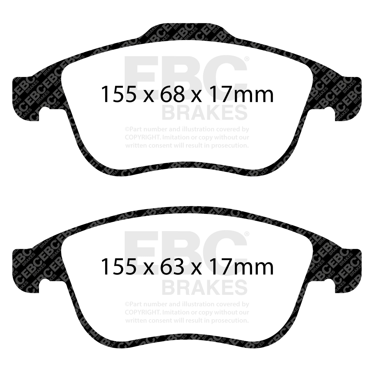 EBC Ultimax2 Brake Pads (FRONT) - Renault Clio MK4 RS 200/220T