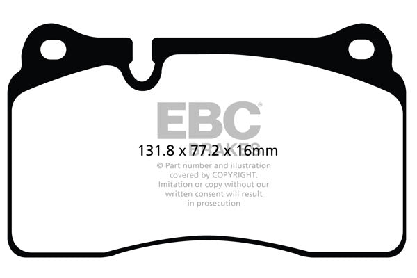 EBC Redstuff Brake Pads (FRONT) - Seat Leon Cupra 5F