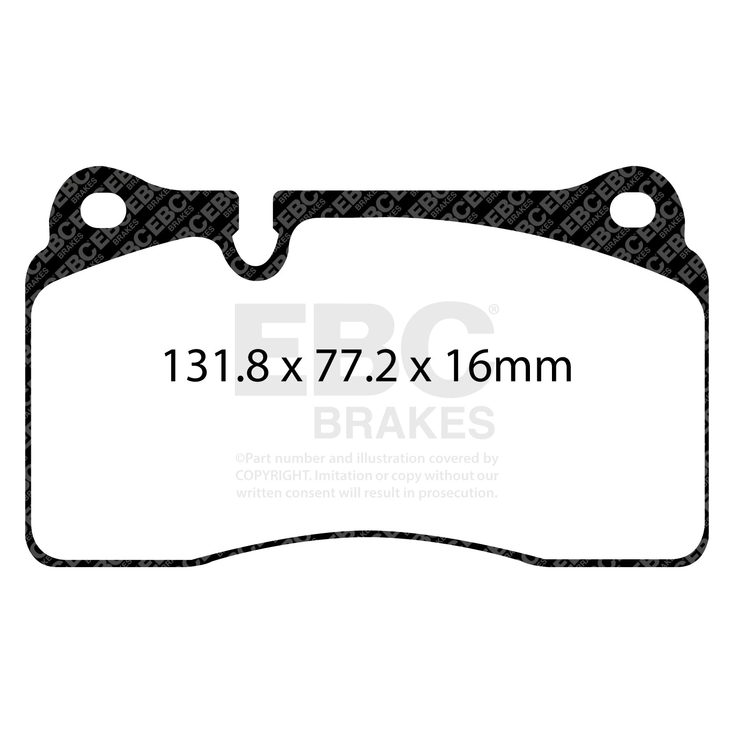 EBC Redstuff Brake Pads (FRONT) - Renault Megane MK3 RS 250/265/275