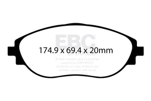EBC RP-1 Racing Brake Pads (FRONT) - Volkswagen Golf GTI MK8