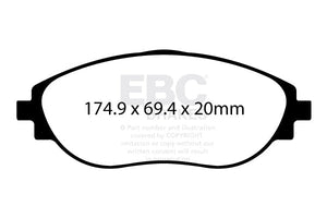 EBC RP-X Racing Brake Pads (FRONT) - Volkswagen Golf R MK7