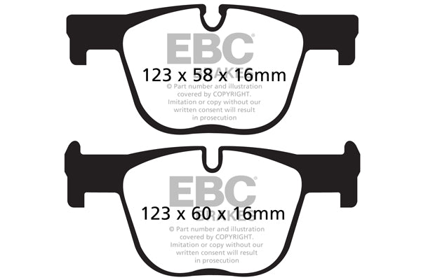 EBC Redstuff Brake Pads (REAR) - BMW 335d Xdrive F30/F31