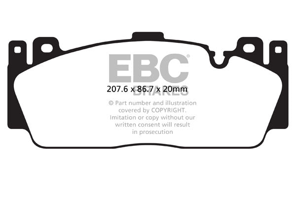 EBC Redstuff Brake Pads (FRONT) - BMW M2/M2 Competition F87