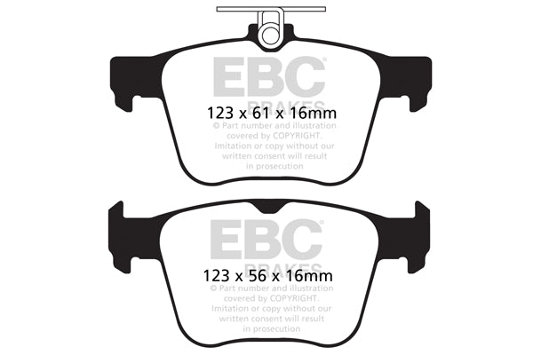 EBC RP-X Racing Brake Pads (REAR) - Audi RS3 Quattro 8V