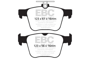 EBC Yellowstuff Brake Pads (REAR) - Volkswagen Golf R MK7