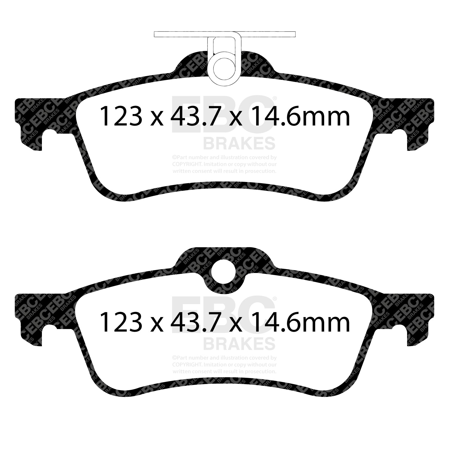 EBC Yellowstuff Brake Pads (REAR) - Honda Civic Type R FK2