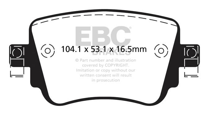 EBC Greenstuff Brake Pads (REAR) - Audi S1 Quattro 8X