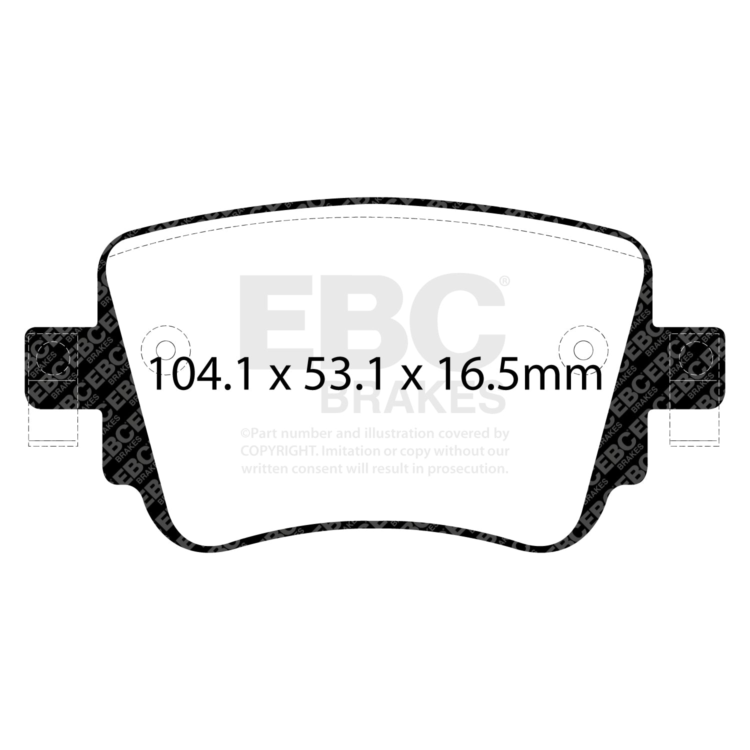 EBC Greenstuff Brake Pads (REAR) - Volkswagen Polo GTI MK6 AW