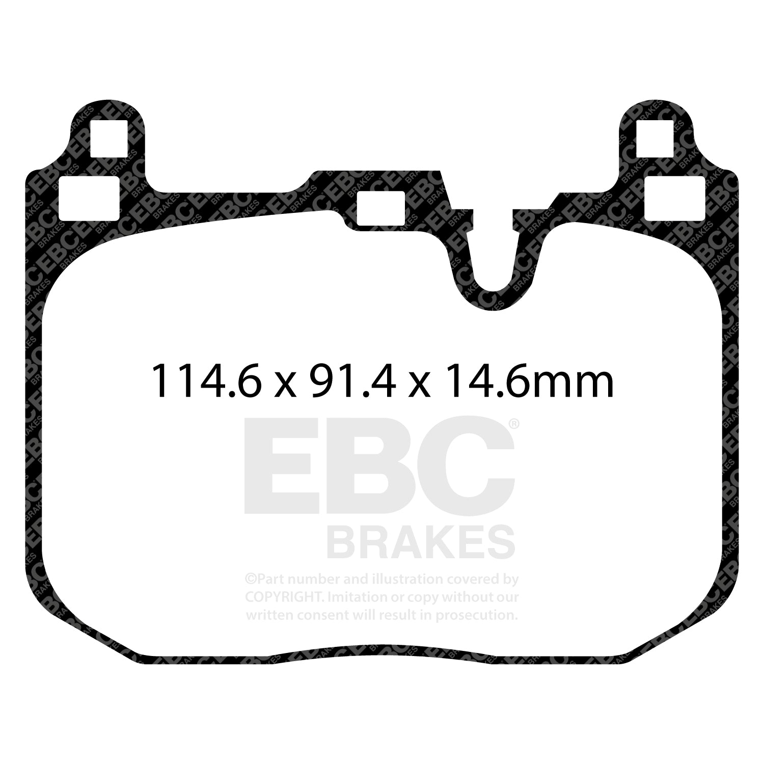 EBC Ultimax2 Brake Pads (FRONT) - Mini John Cooper Works/GP3 F56