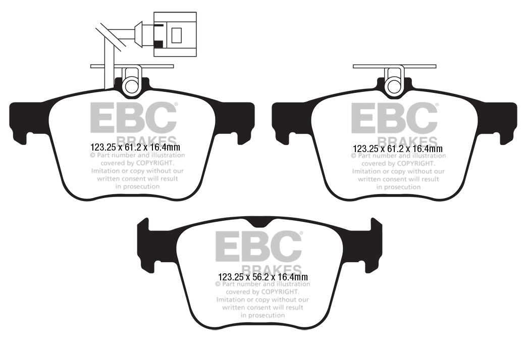 EBC Yellowstuff Brake Pads (REAR) - Audi RS3 Quattro 8Y