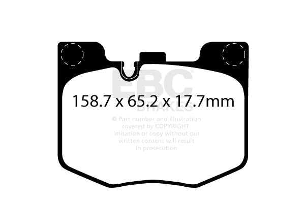 EBC RP-X Racing Brake Pads (FRONT) - Toyota Supra GR A90