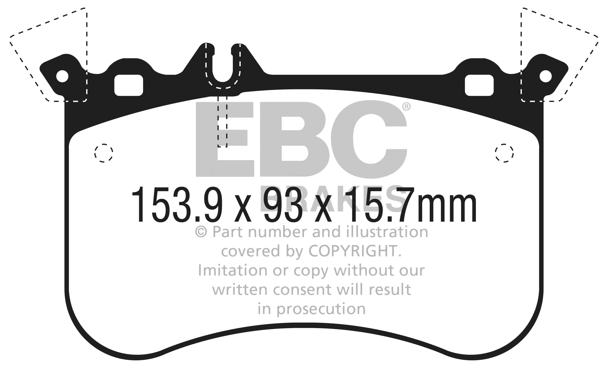 EBC Yellowstuff Brake Pads (FRONT) - Mercedes A Class A45 AMG W176