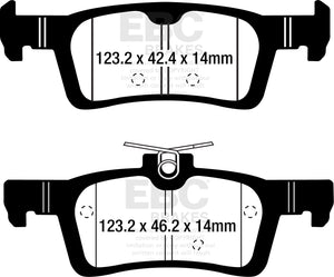 EBC Ultimax2 Brake Pads (REAR) - Ford Fiesta 1.0 Ecoboost MK8