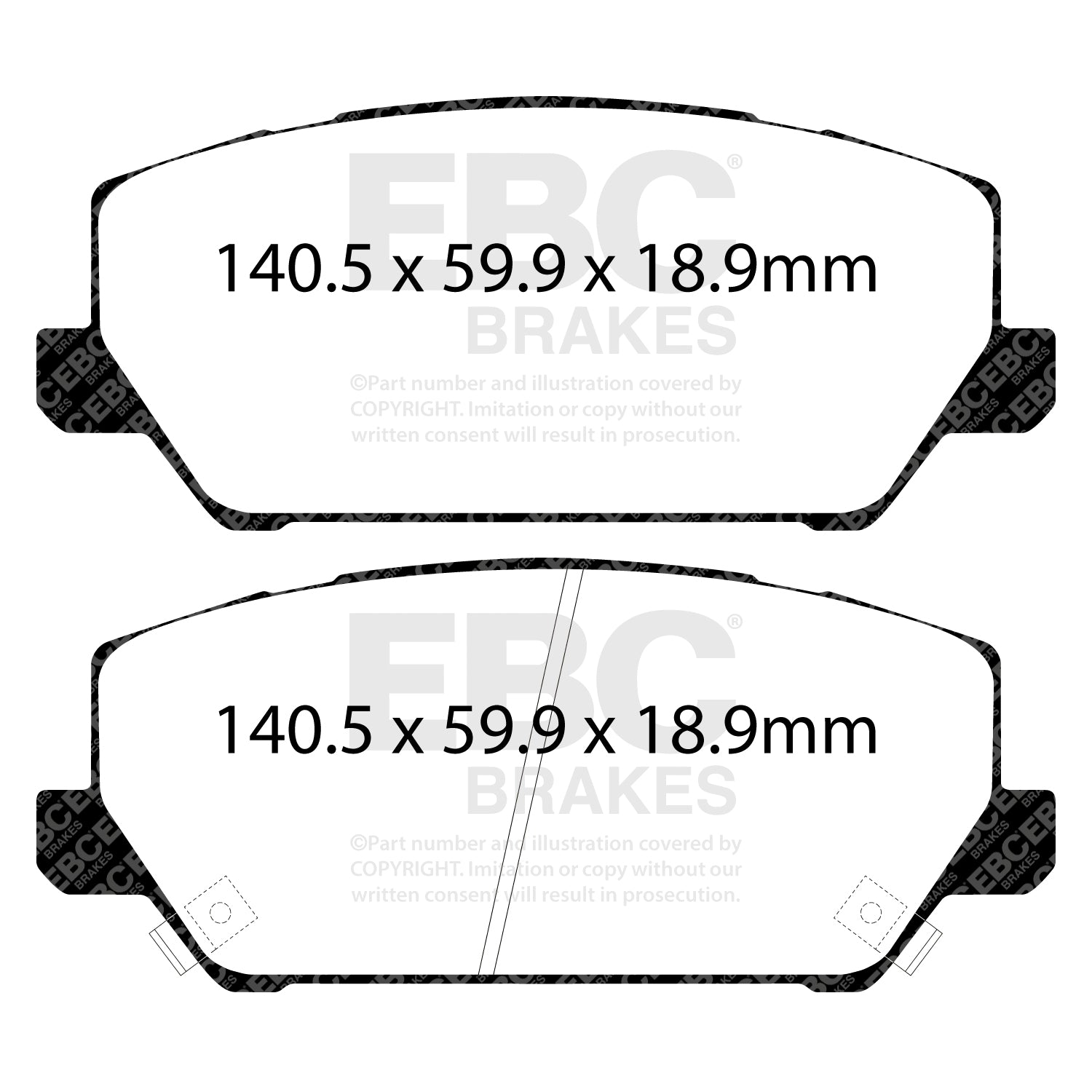 EBC Yellowstuff Brake Pads (FRONT) - Hyundai i30N PDE