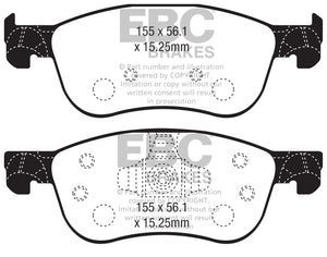 EBC Bluestuff Brake Pads (FRONT) - Ford Fiesta ST MK8