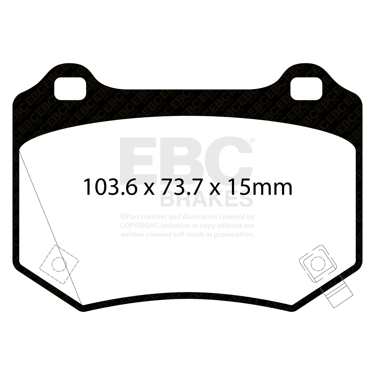 EBC Bluestuff Brake Pads (REAR) - Subaru WRX STI VA