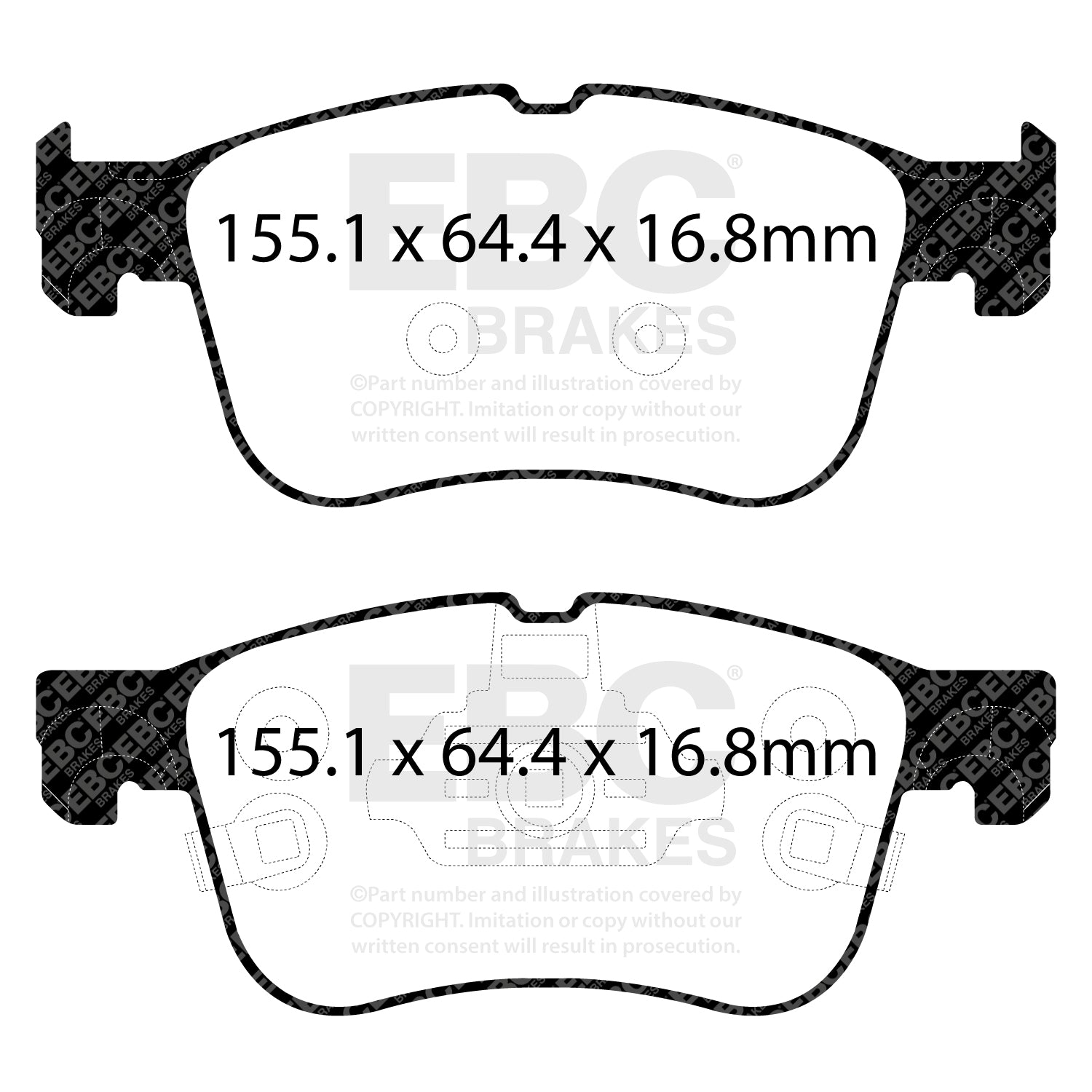 EBC Greenstuff Brake Pads (FRONT) - Ford Puma ST (2020-present)