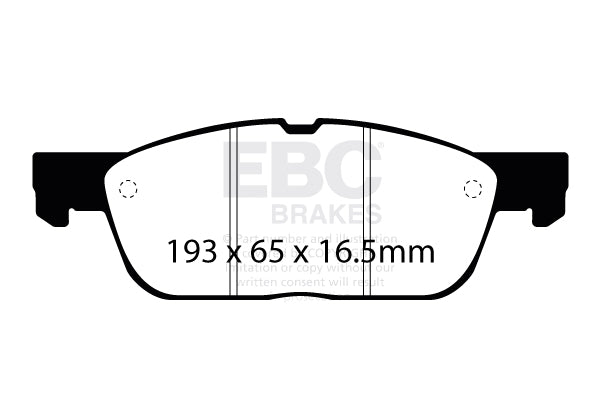 EBC Greenstuff Brake Pads (FRONT) - Ford Focus ST MK4