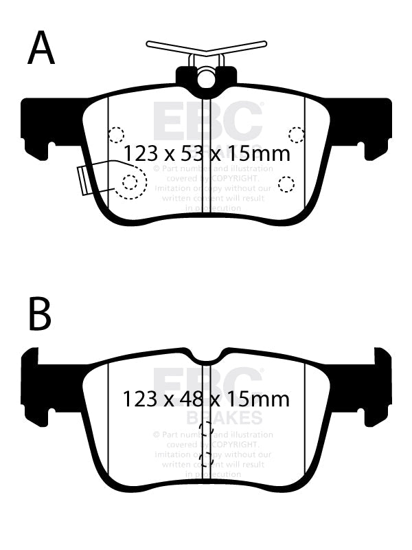 EBC Greenstuff Brake Pads (REAR) - Ford Focus ST MK4