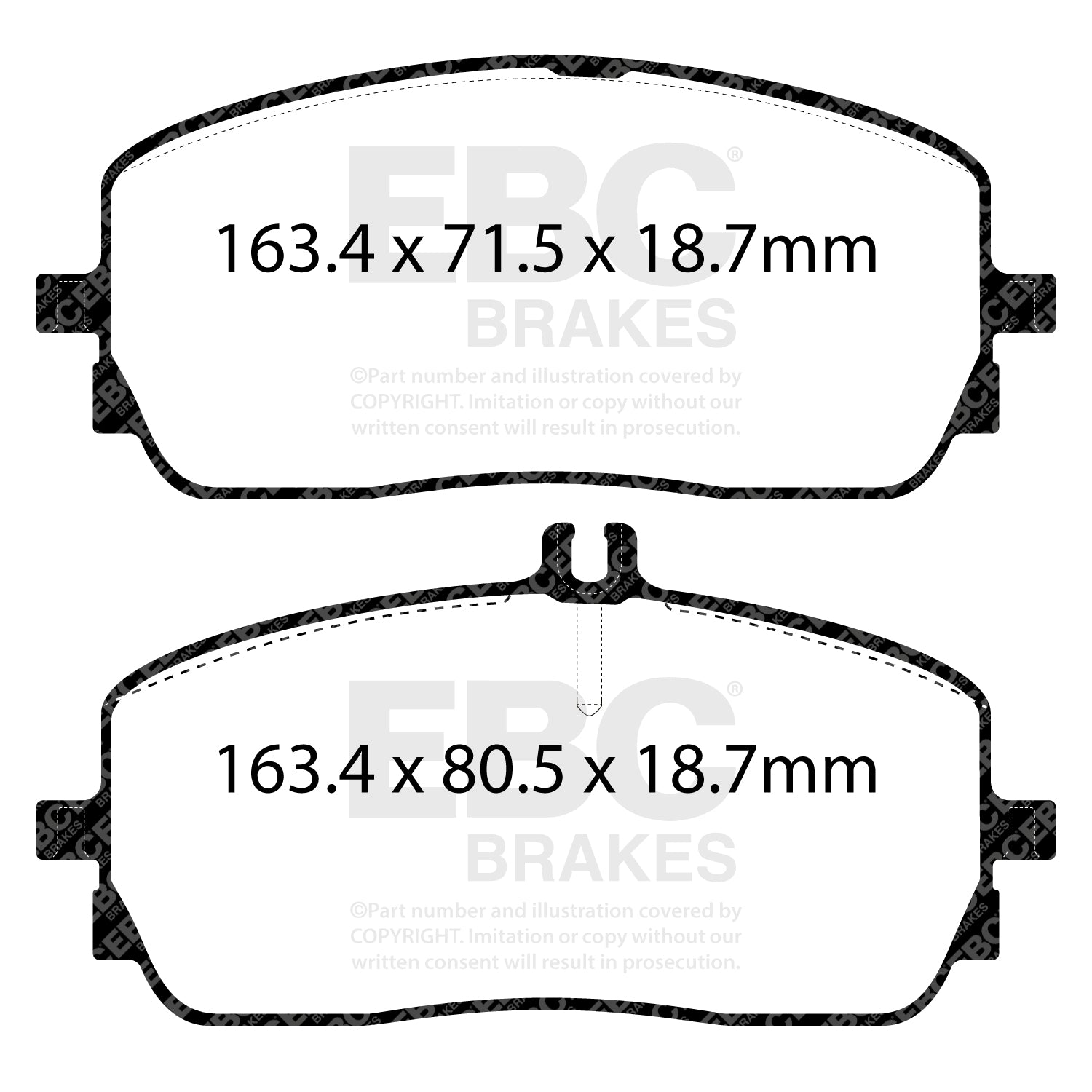 EBC Bluestuff Brake Pads (FRONT) - Mercedes A35 AMG W177 (2018-present)