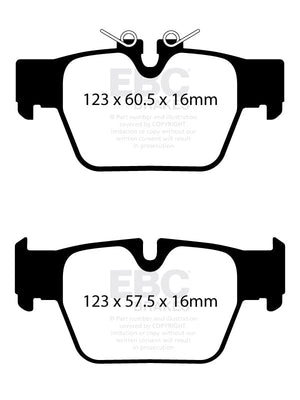 EBC Yellowstuff Brake Pads (REAR) - BMW M235i X-Drive F44
