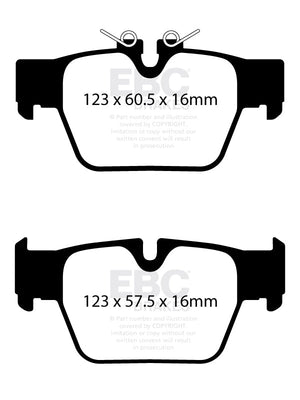 EBC Yellowstuff Brake Pads (REAR) - BMW M135i X-Drive F40