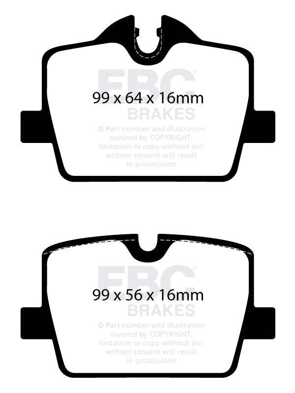 EBC Redstuff Brake Pads (REAR) - Toyota Supra GR A90