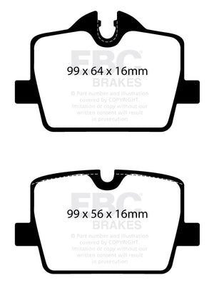 EBC Greenstuff Brake Pads (REAR) - Toyota Supra GR A90