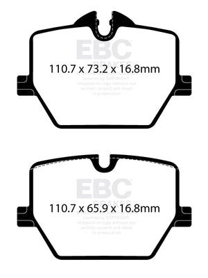 EBC RP-X Racing Brake Pads (REAR) - Toyota Supra GR A90