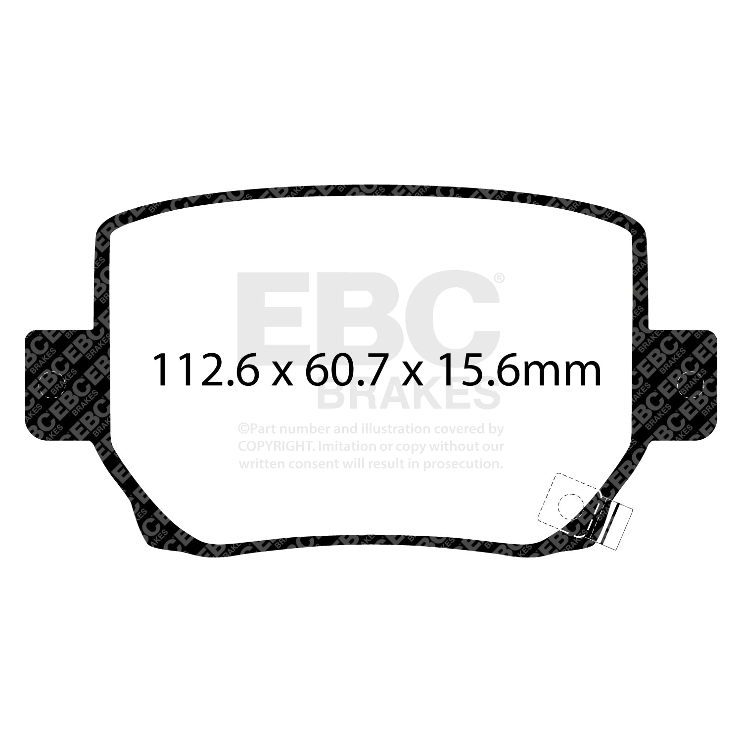EBC Yellowstuff Brake Pads (REAR) - Tesla Model Y