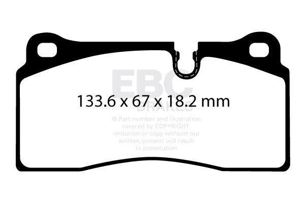 EBC Redstuff Brake Pads (REAR) - BMW M2/M2 Competition F87