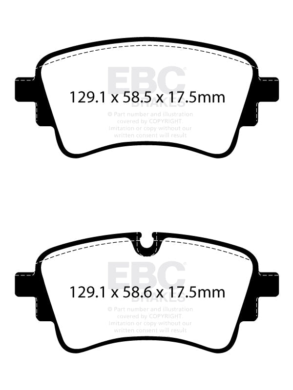 EBC Yellowstuff Brake Pads (REAR) - Audi RS4 Quattro B9