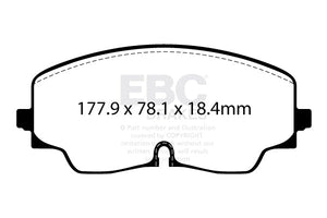 EBC Yellowstuff Brake Pads (FRONT) - Audi S3 Quattro 8Y