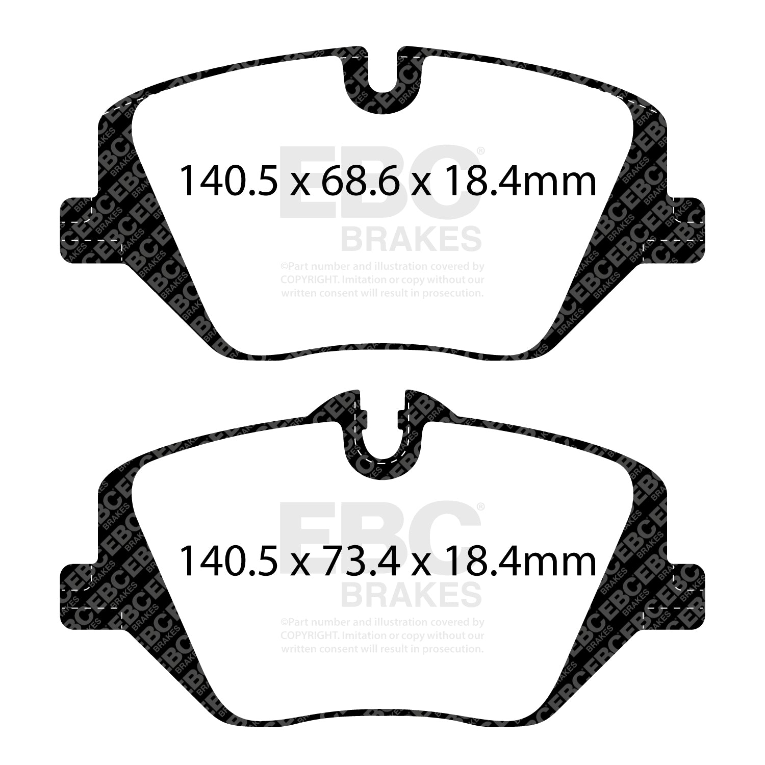 EBC Greenstuff Brake Pads (FRONT) - Mini Cooper S F65/F66