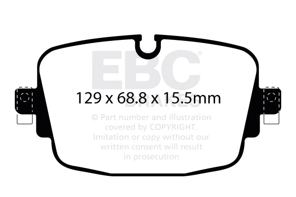 EBC Yellowstuff Brake Pads (REAR) - Audi RS6 Quattro C8