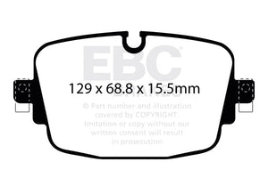 EBC Yellowstuff Brake Pads (REAR) - Audi RS6 Quattro C8