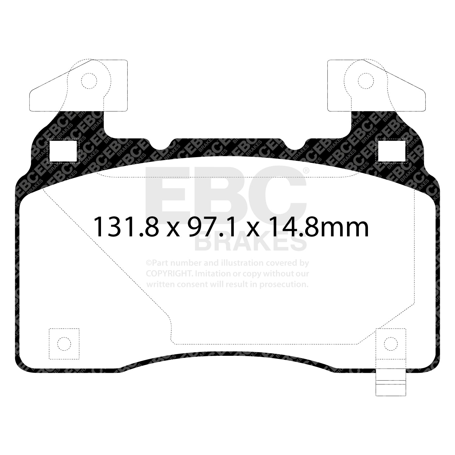 EBC RP-1 Racing Brake Pads (FRONT) - Tesla Model S