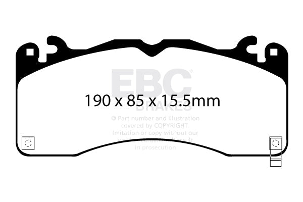 EBC Redstuff Brake Pads (FRONT) - Ford Mustang GT S550
